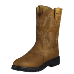 Ariat Boots: Men's 10002304 Aged Bark Slip-Resistant Cowboy Boots