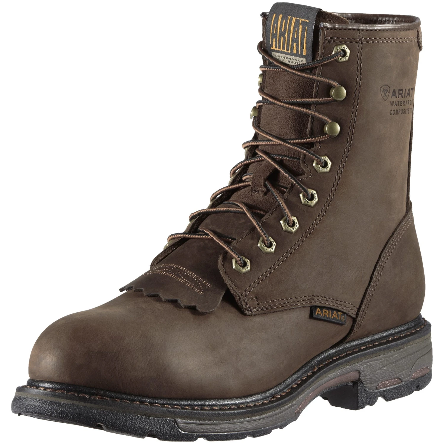 Ariat Boots: Men's Brown 10011943 Composite Toe Waterproof Workhog Boots 5 Ariat Boots: Men's Brown 10011943 Composite Toe Waterproof Workhog Boots - Image 5