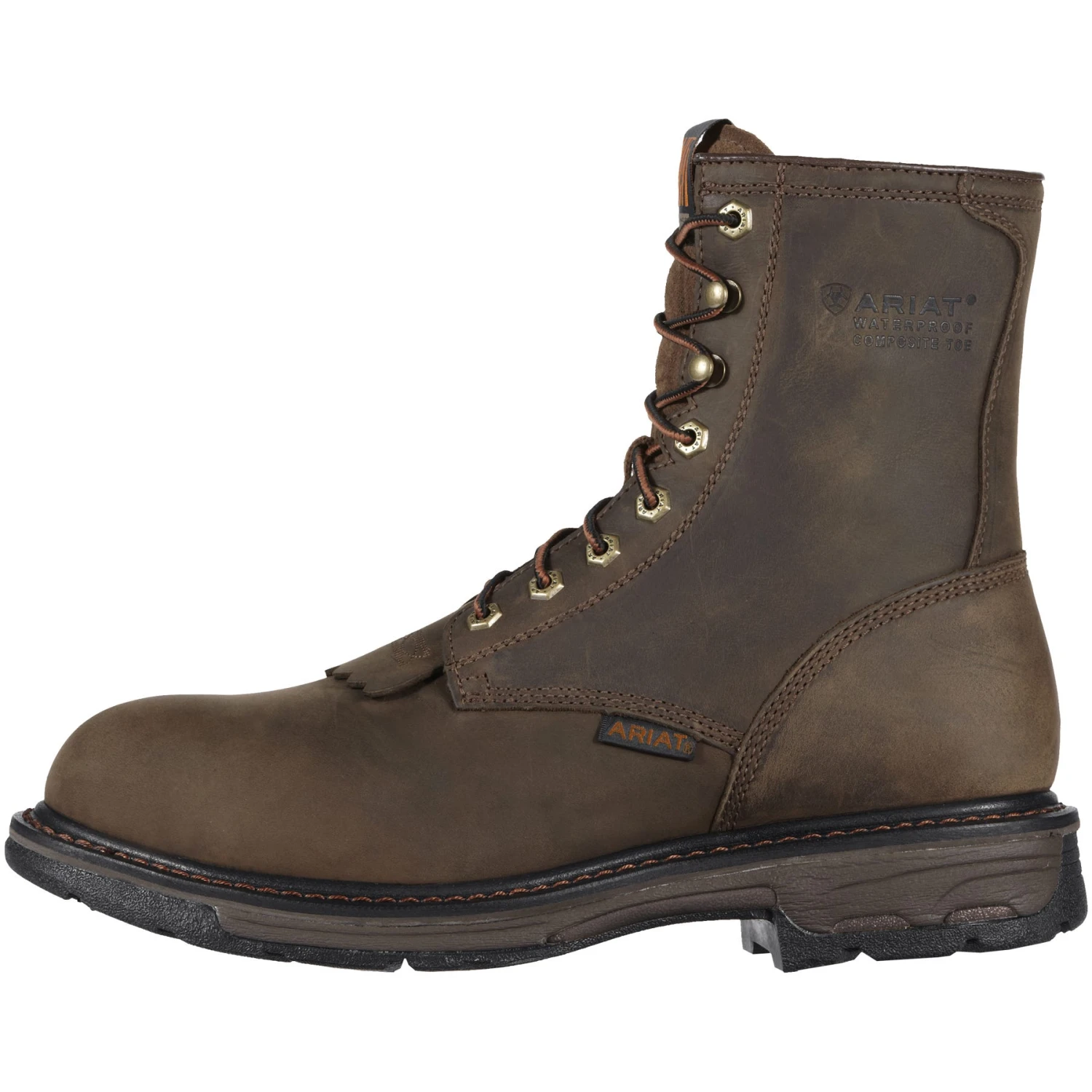 Ariat Boots: Men's Brown 10011943 Composite Toe Waterproof Workhog Boots 4 Ariat Boots: Men's Brown 10011943 Composite Toe Waterproof Workhog Boots - Image 4