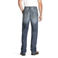 Ariat Work FR: Men's FR 10023467 Bryce M4 Low Rise Stretch DuraLight Boot Cut Jeans -Men Shoes Store 10023467 back