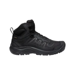 Keen Utility Boots: Men's 1027111 Black Soft Toe Reno Mid KBF Waterproof EH Work Boot