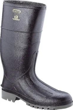 Servus Boots: Men's 18801 Black Iron Duke Steel Toe Waterproof PVC 15IN Boot
