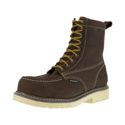 Iron Age Boots: Men's IA5082 BRN Brown 8" Wedge Work Boot, Comp Toe -Men Shoes Store 2