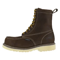 Iron Age Boots: Men's IA5082 BRN Brown 8" Wedge Work Boot, Comp Toe -Men Shoes Store 3