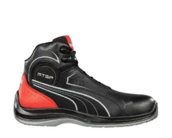 Puma Shoes: Men's 632615 Black Red Composite Toe Mid Touring EH Work Shoe
