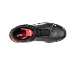 Puma Shoes: Men's 632615 Black Red Composite Toe Mid Touring EH Work Shoe -Men Shoes Store 632615 touring black mid top web