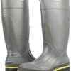 Servus Boots: Men's 75101 Gray Black Steel Toe Waterproof PVC 15IN Boot