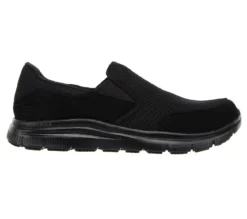 Skechers Shoes: Men's 77048 BBK Black Flex Advantage - Mcallen Slip Resistant Athletic Shoe
