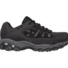 Skechers Shoes: Men's 77055 BKCC Black Charcoal Cankton Steel Toe Athletic Shoe