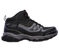 Skechers Shoes: Men's 77108 BKCC Black Charcoal Holdredge - Rebem Steel Toe Hiking Work Boot
