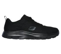 Skechers Shoes: Men's 77125 BLK Black Flex Advantage - Bendon Slip Resistant Athletic Shoe -Men Shoes Store 77125 blk e