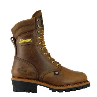 Thorogood Boots: Men's 804-3554 Brown CrazyHorse Insulated Steel Toe Logger Work Boot 2 Thorogood Boots: Men's 804-3554 Brown CrazyHorse Insulated Steel Toe Logger Work Boot - Image 2