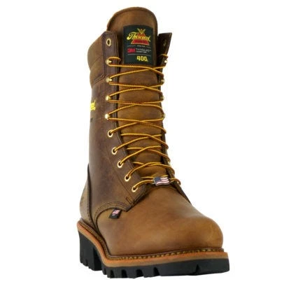 Thorogood Boots: Men's 804-3554 Brown CrazyHorse Insulated Steel Toe Logger Work Boot 3 Thorogood Boots: Men's 804-3554 Brown CrazyHorse Insulated Steel Toe Logger Work Boot - Image 3