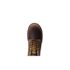Thorogood Boots: Men's 814 4514 Brown Soft Toe USA Made American Heritage Waterproof Insulated Crazyhorse Work Boot -Men Shoes Store 804 4514 6edit 1