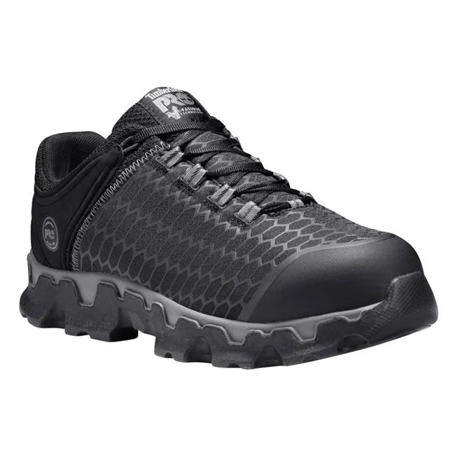 Timberland Pro Shoes: Men's A1I4S Black Grey PowerTrain Sport Alloy Toe Athletic Work Shoes 2 Timberland Pro Shoes: Men's A1I4S Black Grey PowerTrain Sport Alloy Toe Athletic Work Shoes - Image 2