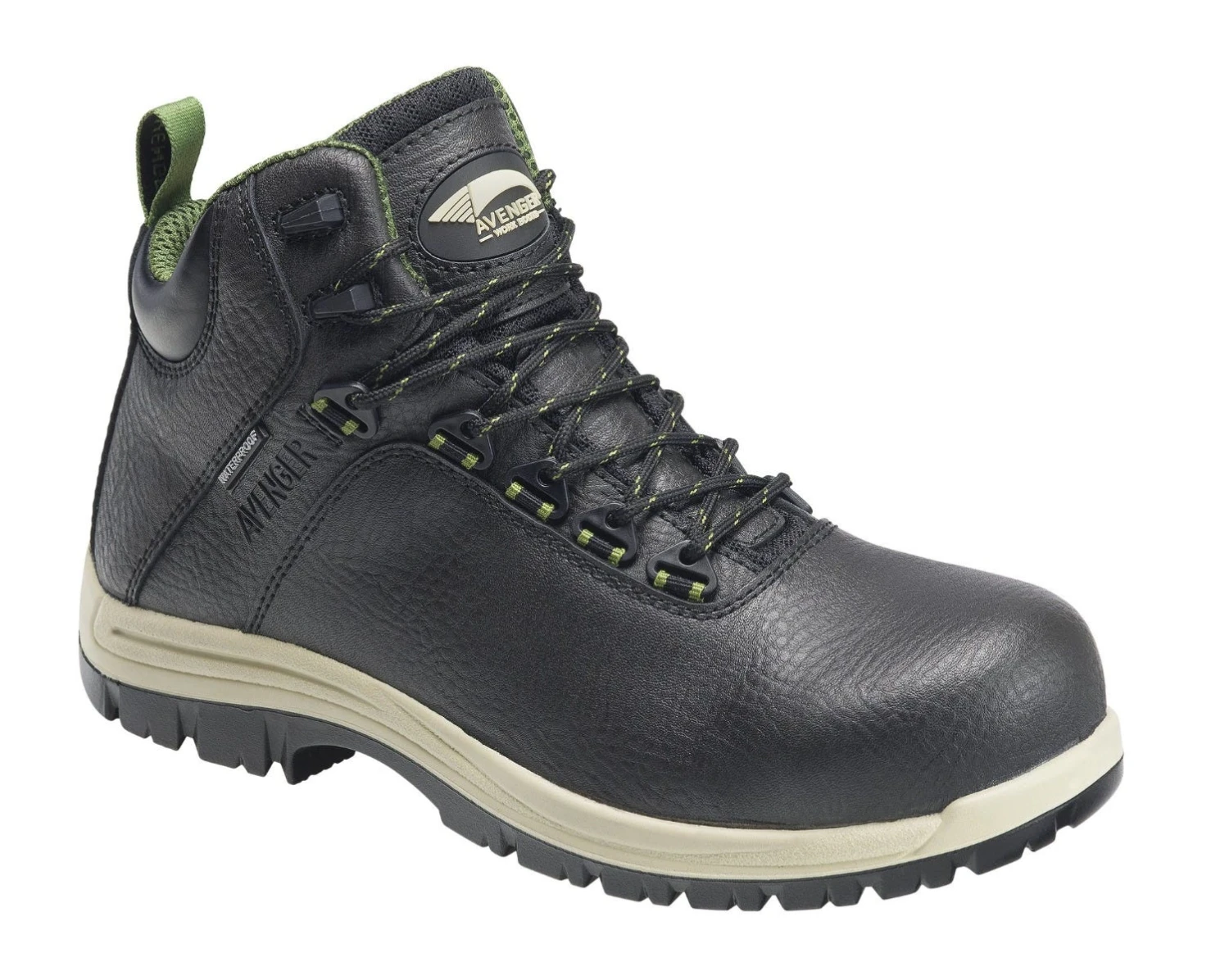 Avenger Boots: Men's A7282 Breaker Black EH Composite Toe Waterproof Work Boot 1 Avenger Boots: Men's A7282 Breaker Black EH Composite Toe Waterproof Work Boot