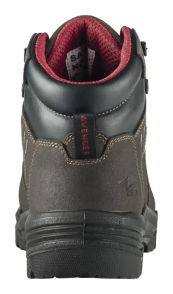 Avenger Boots: Men's A7402 Brown Foundation 6" Carbon Toe Waterproof Work Boot -Men Shoes Store a7402 back 1024x1024 2x