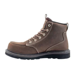 Avenger Boots: Men's A7607 Brown Soft Toe 6" Waterproof EH Moc Wedge Work Boot -Men Shoes Store a7607 4