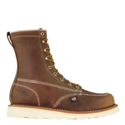 Thorogood Boots: Men's 814 4178 Brown 8" American Heritage Trail Crazyhorse Wedge Work Boot 5 Thorogood Boots: Men's 814 4178 Brown 8" American Heritage Trail Crazyhorse Wedge Work Boot -Men Shoes Store american hertiage 8 crazyhorse moc toe maxwear wedge 814 4178 2