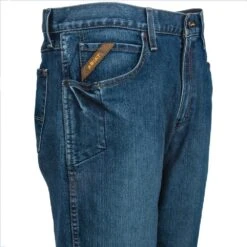 Ariat Rebar Jeans: Men's 10016221 Carabine M4 Boot Cut Lowrise Jeans