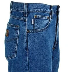 Carhartt Jeans: Men's B18 DST Stonewash Denim Traditional Fit Jeans -Men Shoes Store b18stw carharttr 01 1