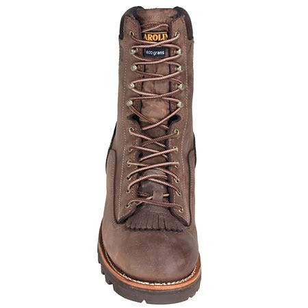 Carolina Boots: Men's Brown 8 Inch Waterproof CA7022 Logger Boots 6 Carolina Boots: Men's Brown 8 Inch Waterproof CA7022 Logger Boots - Image 6