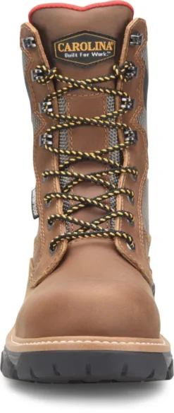 Carolina Boots: Men's CA7830 Brown Composite Toe 8" Cancellor Waterproof Work Boot -Men Shoes Store ca7830 500xauto toe