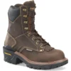 Carolina Boots: Men's CA7837 Brown Composite Toe 8" Capacity Cardinal Waterproof Logger Work Boot