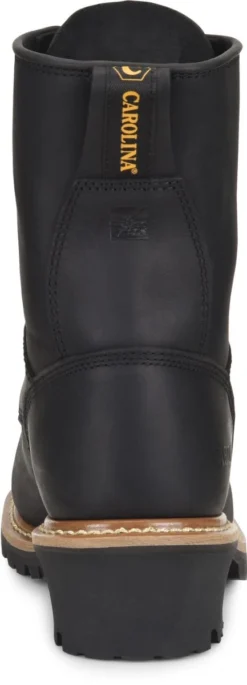Carolina Boots: Men's CA825 Black 8" Elm Logger Boot -Men Shoes Store ca825 500xauto heel