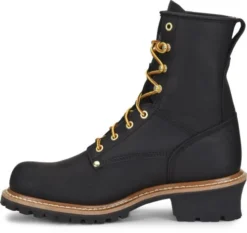 Carolina Boots: Men's CA825 Black 8" Elm Logger Boot -Men Shoes Store ca825 500xauto instep