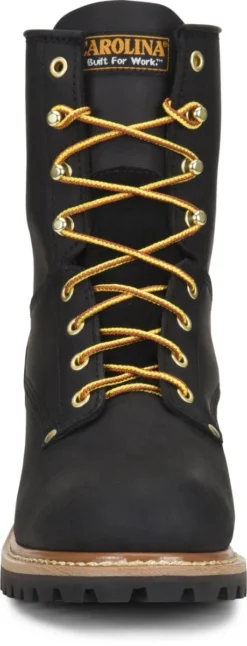 Carolina Boots: Men's CA825 Black 8" Elm Logger Boot -Men Shoes Store ca825 500xauto toe