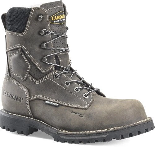 Carolina Boots: Men's CA8532 Grey 8” Waterproof Composite Toe Work Boots 1 Carolina Boots: Men's CA8532 Grey 8” Waterproof Composite Toe Work Boots