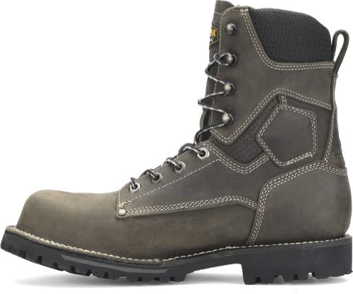 Carolina Boots: Men's CA8532 Grey 8” Waterproof Composite Toe Work Boots 3 Carolina Boots: Men's CA8532 Grey 8” Waterproof Composite Toe Work Boots - Image 3