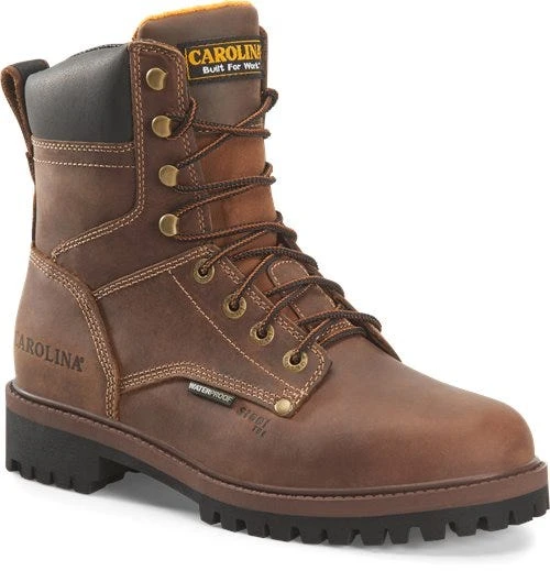 Carolina Boots: Men's CA8585 8" Silvanus Steel Toe Waterproof Work Boot 1 Carolina Boots: Men's CA8585 8" Silvanus Steel Toe Waterproof Work Boot