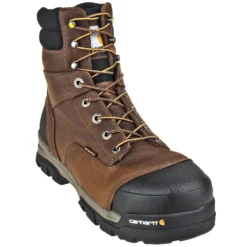 Carhartt Boots: Energy 8-Inch Waterproof EH Composite Toe CME8355 Men's Brown Work Boots -Men Shoes Store carhartt cme8355 p 01 1
