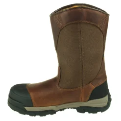 Carhartt Boots: Men's CME1355 Brown Composite Toe Waterproof Pull On Boots -Men Shoes Store carhartt cme1355 i 001 1