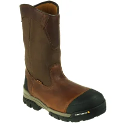 Carhartt Boots: Men's CME1355 Brown Composite Toe Waterproof Pull On Boots -Men Shoes Store carhartt cme1355 p 001 1