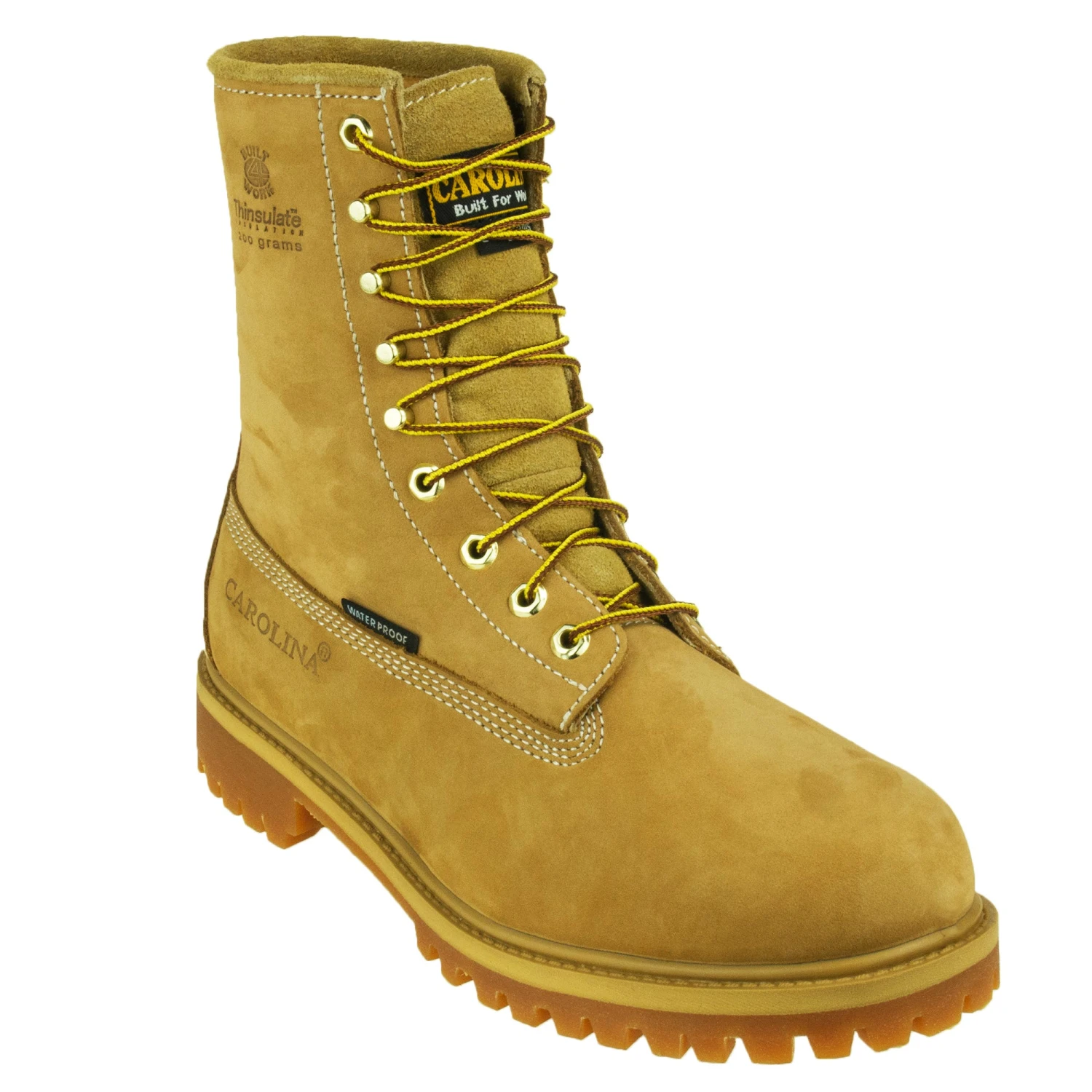 Carolina Boots: Men's CA7145 Soft Toe Wheat Waterproof Insulated Work Boots 3 Carolina Boots: Men's CA7145 Soft Toe Wheat Waterproof Insulated Work Boots - Image 3