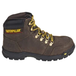 Caterpillar Boots: Men's P90803 Steel Toe EH Outline Seal Brown Work Boots -Men Shoes Store cat 90803 o 01