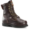 Carolina Boots: Men's CA518 Brown Steel Toe INT 2.0 Domestic Broad Toe Winged D3O Internal MetGuard Work Boot