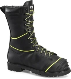 Matterhorn Boots: Men's CV12000 Black Steel Toe 10" Internal Metguard Waterproof Lace To Toe Work Boot