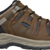 Keen Utility: Men's 1023236 Cascade Brown Orion Blue Flint II Steel Toe Waterproof Work Shoe