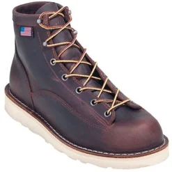 Danner Boots: Men's Brown 15552 EH American-Made Bull Run Boots -Men Shoes Store danner 15552 p 01