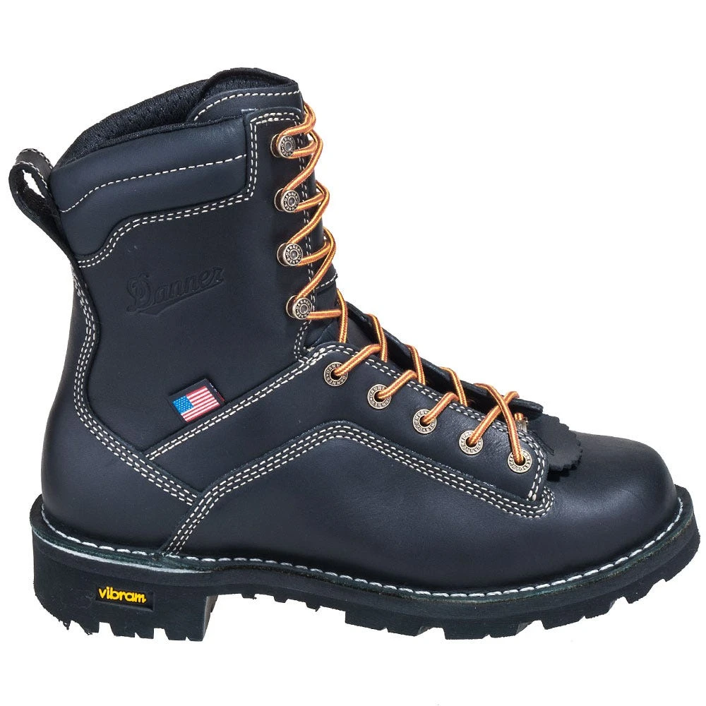 Danner Boots: Men's 17309 Black EH USA-Made Waterproof 8 Inch Quarry Work Boots 4 Danner Boots: Men's 17309 Black EH USA-Made Waterproof 8 Inch Quarry Work Boots - Image 4