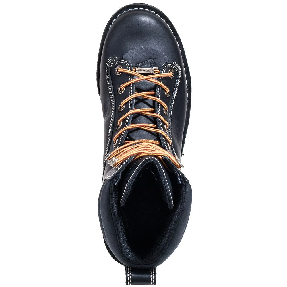 Danner Boots: Men's 17309 Black EH USA-Made Waterproof 8 Inch Quarry Work Boots 2 Danner Boots: Men's 17309 Black EH USA-Made Waterproof 8 Inch Quarry Work Boots - Image 2