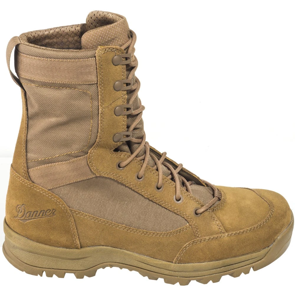 Danner Boots: Men's 55316 Tan 8-Inch Leather/Nylon Military Style Coyote Work Boots 4 Danner Boots: Men's 55316 Tan 8-Inch Leather/Nylon Military Style Coyote Work Boots - Image 4