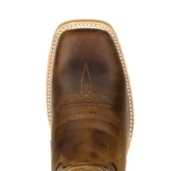 Durango Boots: Men's DDB0297 Brown Maverick Pro Steel Toe Waterproof Pull On Square Toe Work Boot -Men Shoes Store ddb0297 birdseye