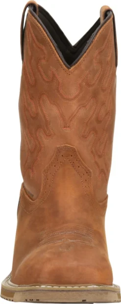 Double H Boots: Men's DH5143 Brown 10" Square Composite Toe Jacob Cowboy Boot -Men Shoes Store dh5143 500xauto toe