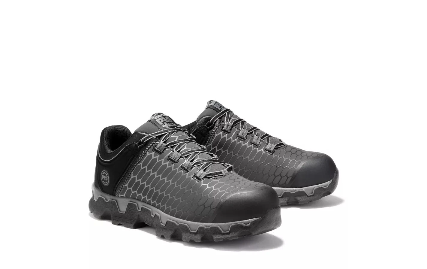 Timberland Pro Shoes: Men's A1I4S Black Grey PowerTrain Sport Alloy Toe Athletic Work Shoes 4 Timberland Pro Shoes: Men's A1I4S Black Grey PowerTrain Sport Alloy Toe Athletic Work Shoes - Image 4