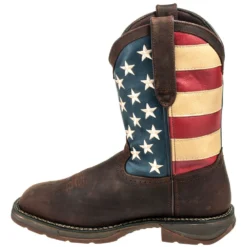 Durango Boots: Men's Steel Toe DB020 American Flag Rebel Cowboy Boots -Men Shoes Store durango 020 i 01